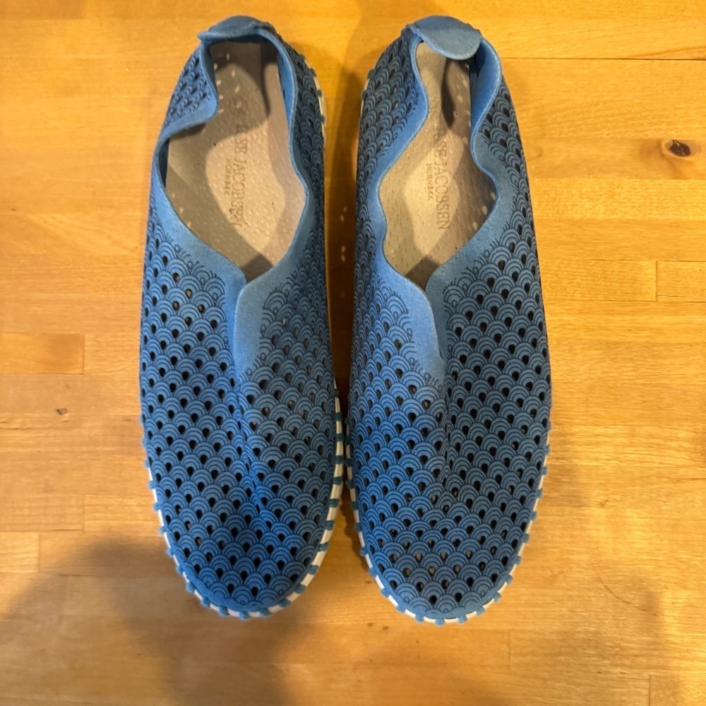 ILSE Jacobsen Hornbak Laser Cut, Tulip Shoes, Blue, Size 38/7 - Picture 10 of 12